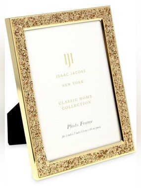 Isaac Jacobs Gold Glitter Photo Frame - Classic Home Collection